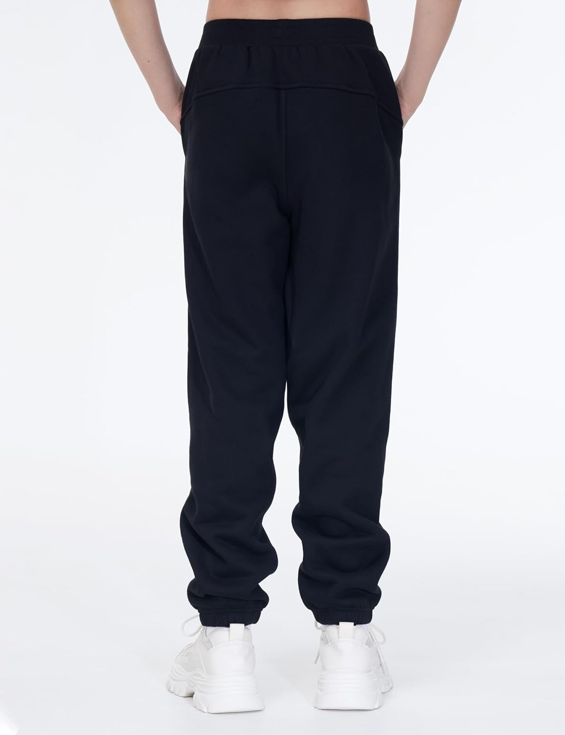 THE GM Fleece Joggers for Girls Warm Tapered with Pockets