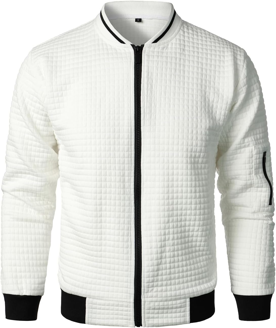 Hood Crew Mens Varsity Jacket - Lightweight Casual