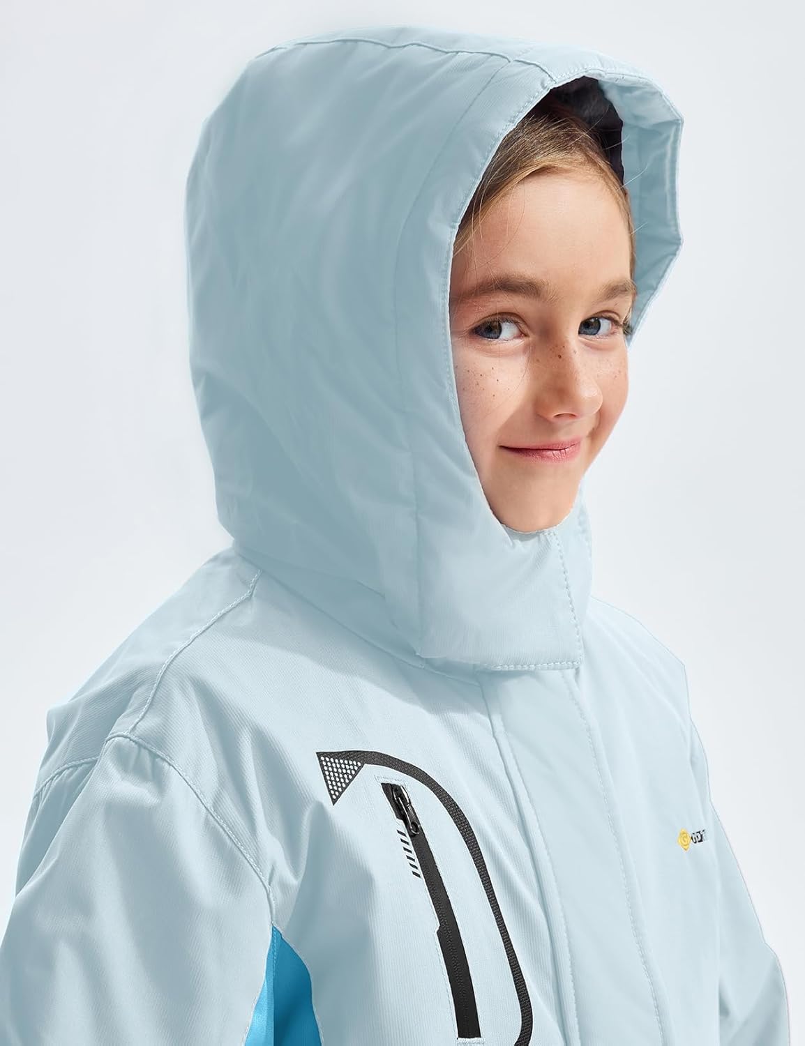 GEMYSE Girls Waterproof Ski Jacket Fleece
