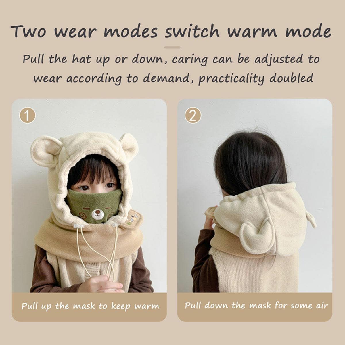 Cute Cat Ears Skiing Helmet Cover for Girls
