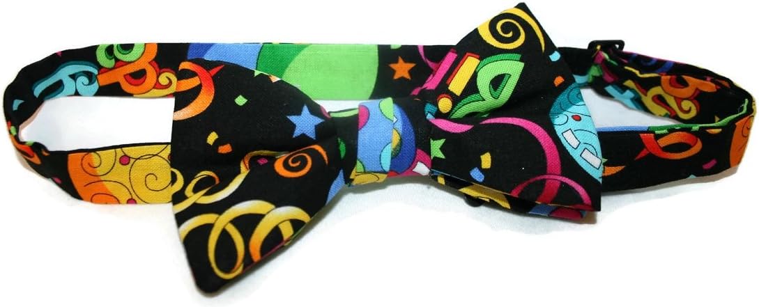 Personalized Happy Birthday Bow Tie Party Gift - Unique Handmade Mens Bow Ties