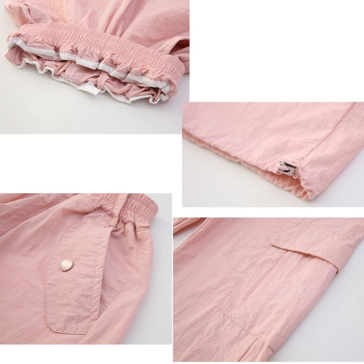 Premium Y2K Cargo Pants for Girls 5-14 Lightweight Adjustable Pockets aplenty