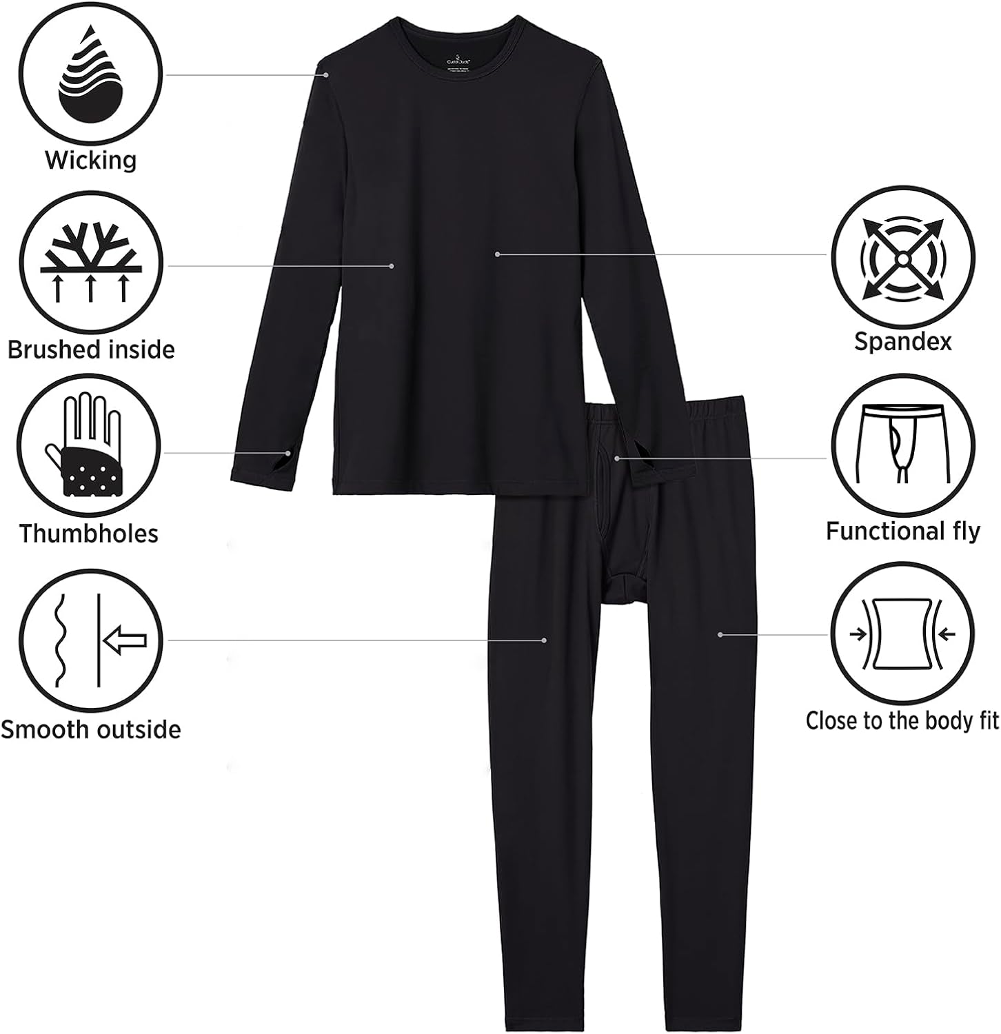Stay Cozy in Style with Cuddl Duds - Thermal Set for Men