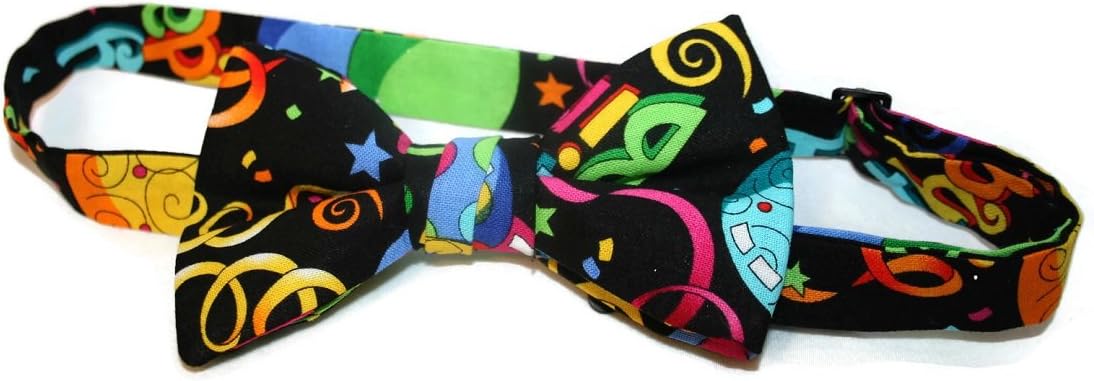 Personalized Happy Birthday Bow Tie Party Gift - Unique Handmade Mens Bow Ties