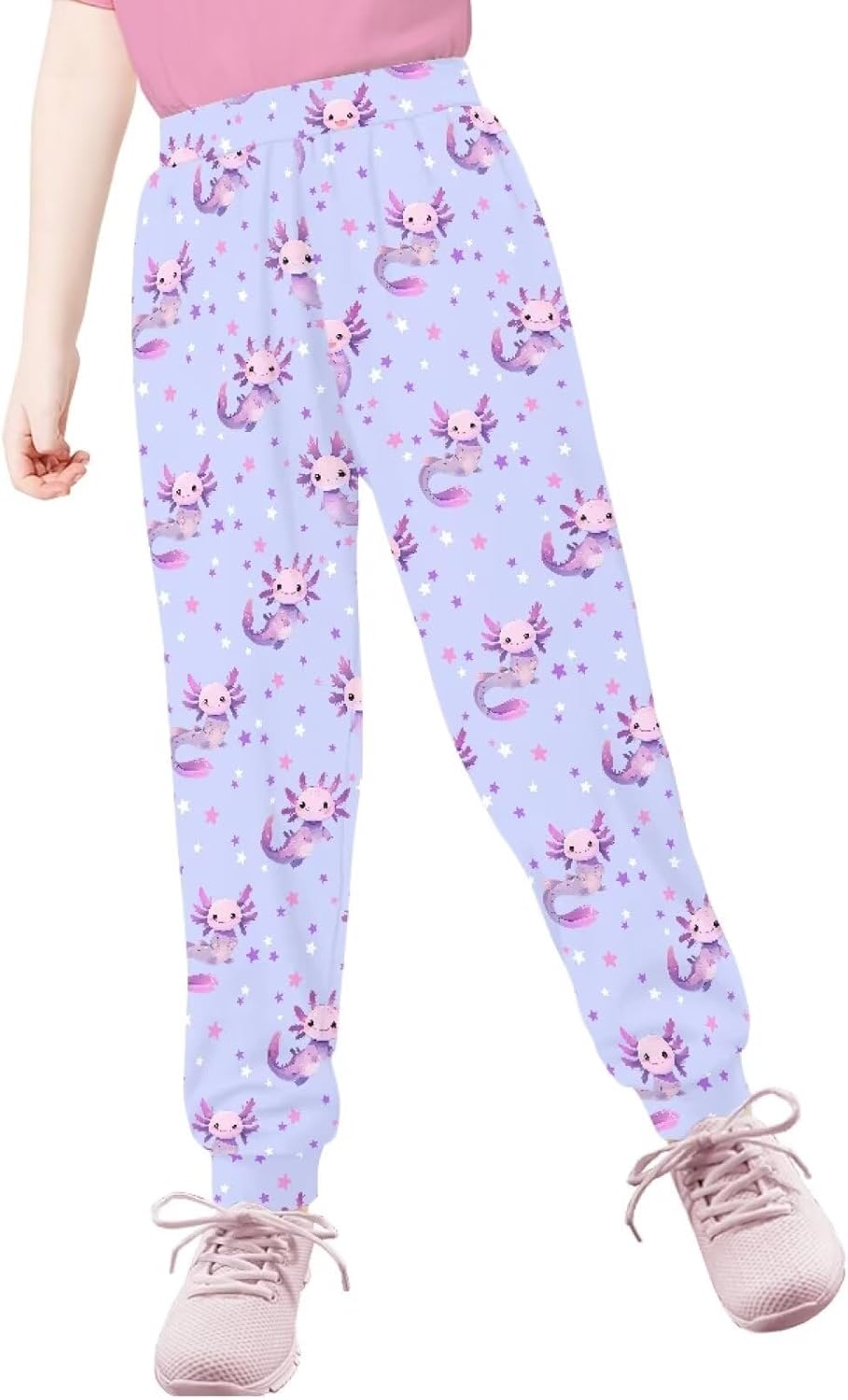 Eheartsgir Girls Joggers Pants with Pockets - Lightweight Active Sweatpants for Kids