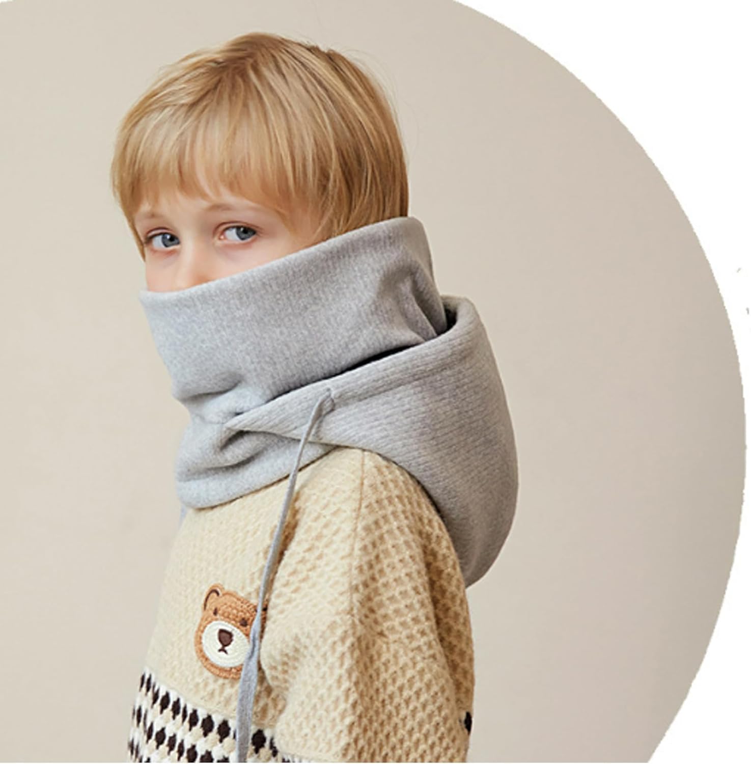Balaclava Ski Mask for Kids Sherpa Hood Warm Cold-Proof
