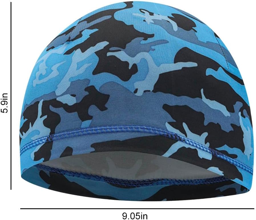 8Pcs Kids Helmet Liner Wicking Running Hat Skull Cap with Protection