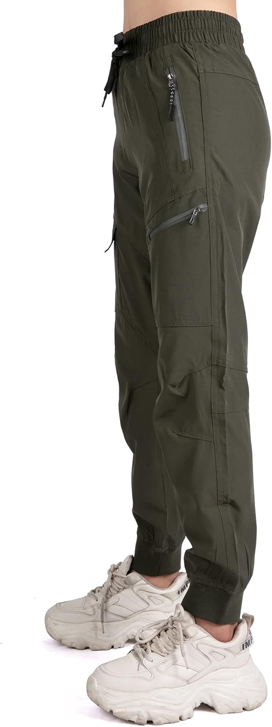Singbring Womens Athletic Hiking Cargo Joggers Pants