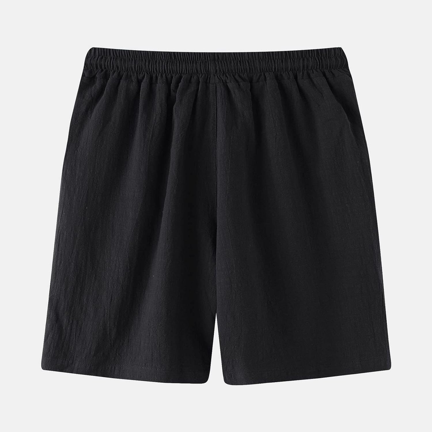Quick Dry 4-Way Stretch Cotton Linen Swimming Trunks for Men