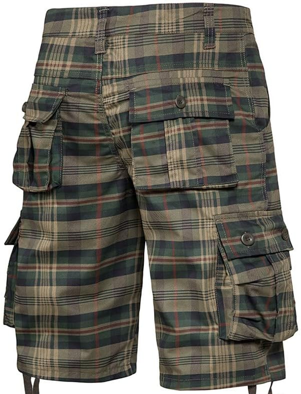 Plaid Cargo Shorts