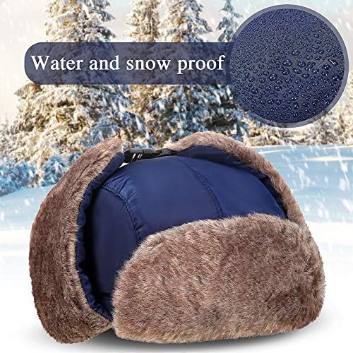 Winter Trapper Hat from Geyoga with Face Covering