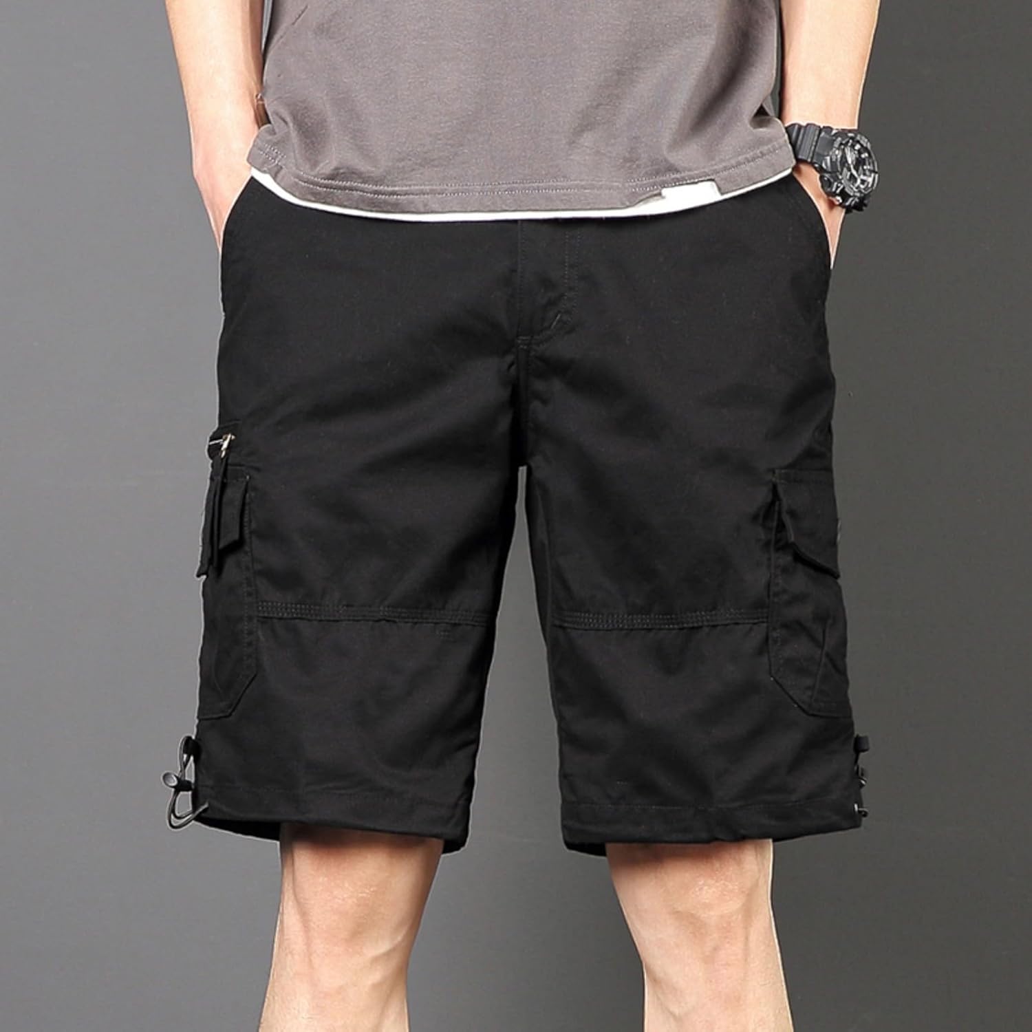 Mens Summer Cotton Bermuda Shorts Casual Trendy erad for Men