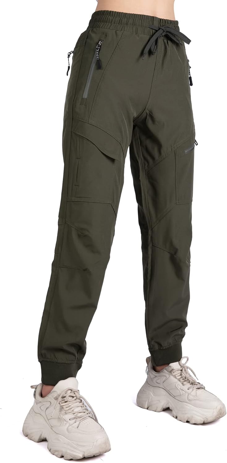 Singbring Womens Athletic Hiking Cargo Joggers Pants