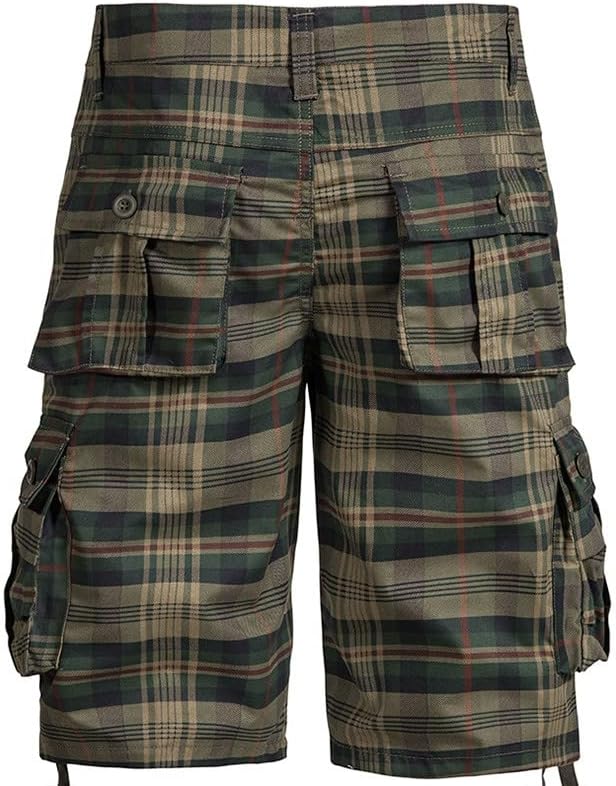 Plaid Cargo Shorts