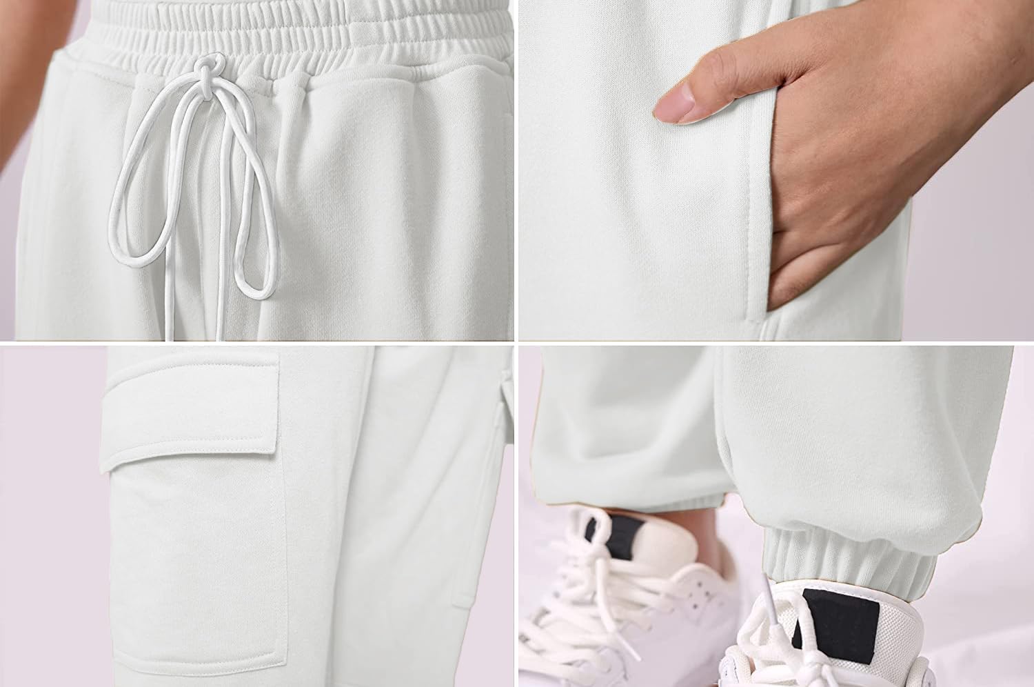 High-Quality Drawstring Cargo Jogger Pants for Women