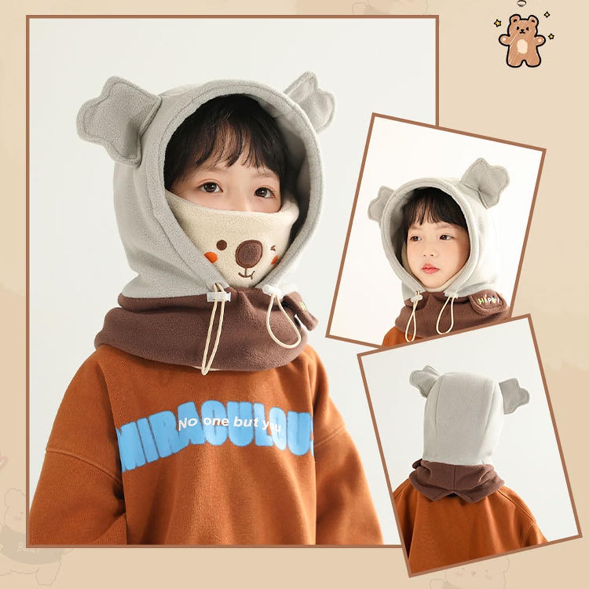Cute Cat Ears Skiing Helmet Cover for Girls