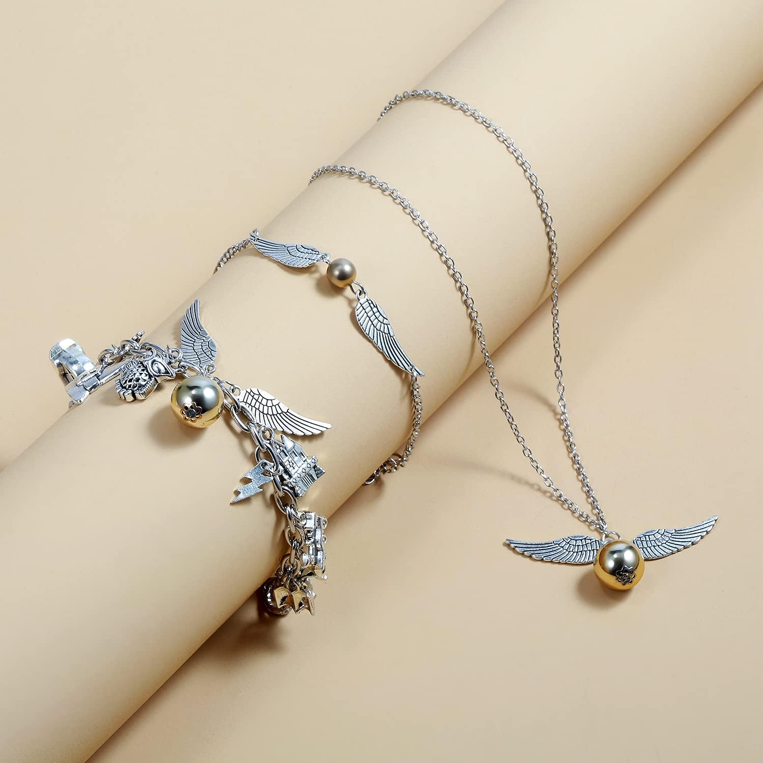 Fancy Space Wizardry- Themed Adjustable Charm Bracelet Set for Kids and Adults