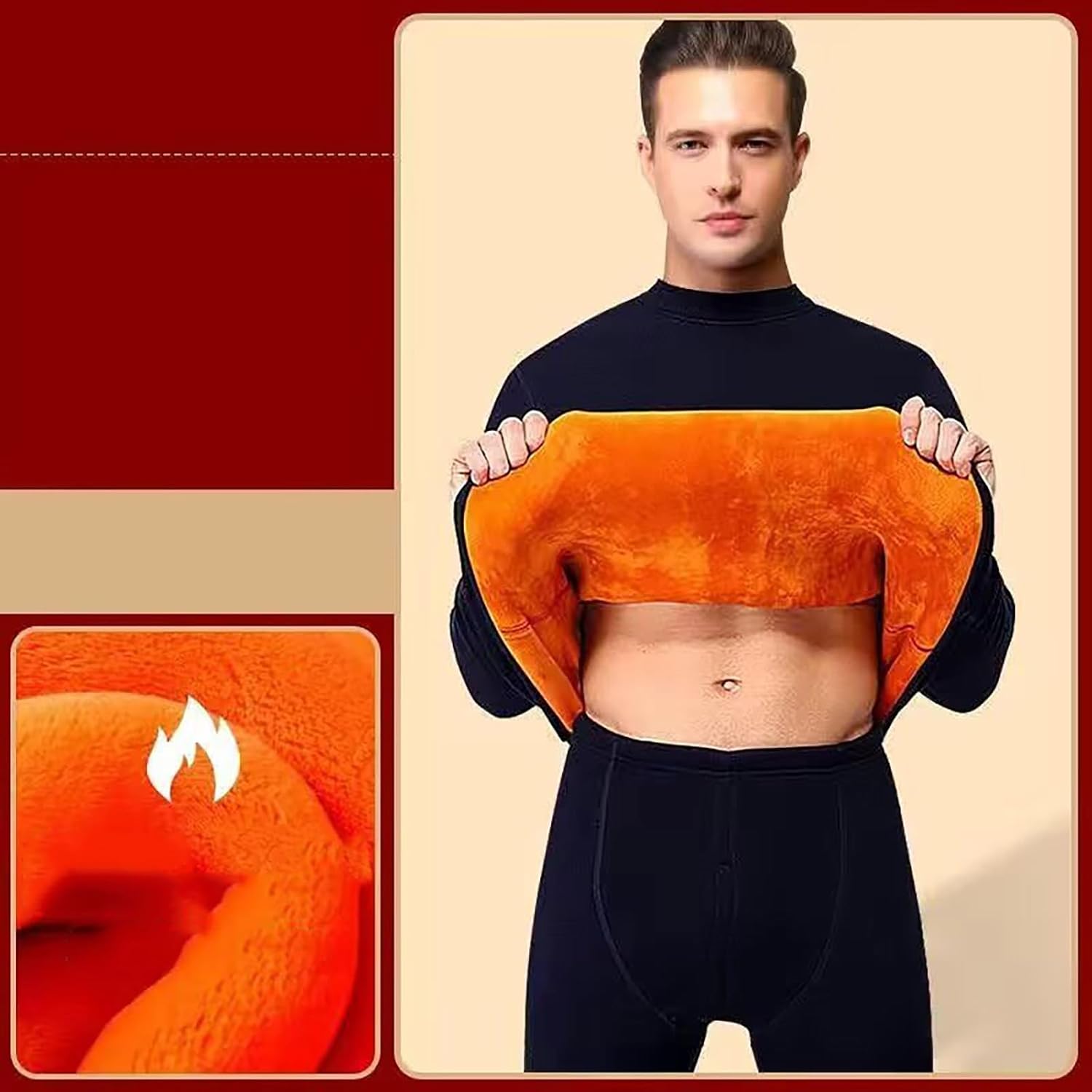 Premium Thermal Underwear for Men - Stay Warm Comfortable in Cold Weather