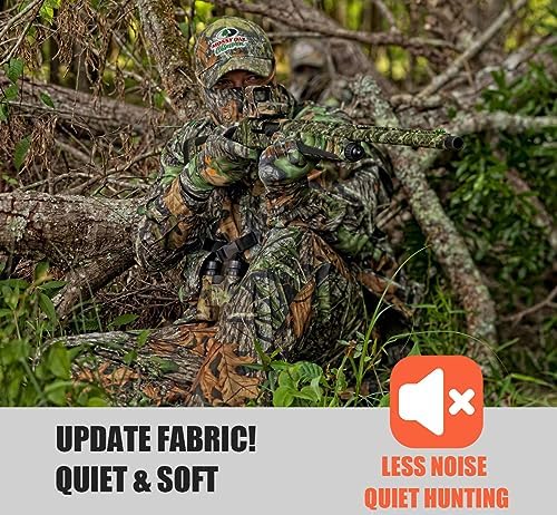 NAVEKULL Silent Hunting Clothes for Men Soft Shell Outdoor Jacket