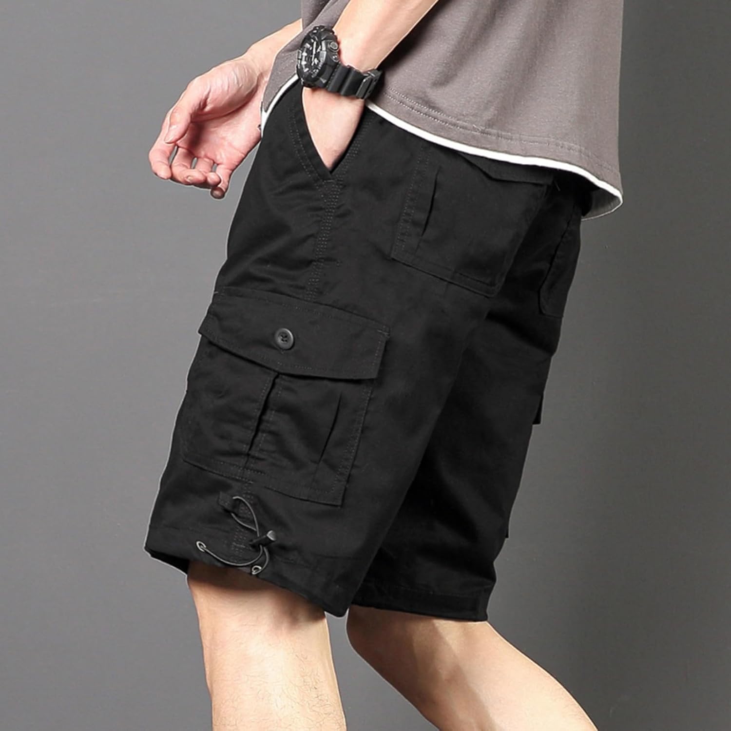 Mens Summer Cotton Bermuda Shorts Casual Trendy erad for Men