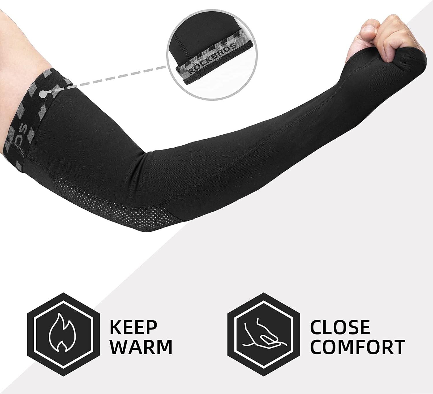 ROCKBROS Smart Arm Warmers - Stay Warm in All Conditions