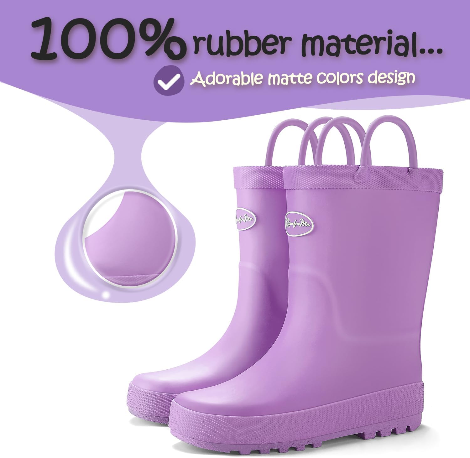 K KomForme Kids Rain Boots
