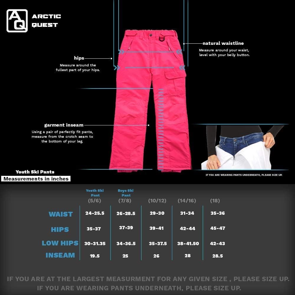 Arctic Quest Unisex Winter Insulated Ski Pants