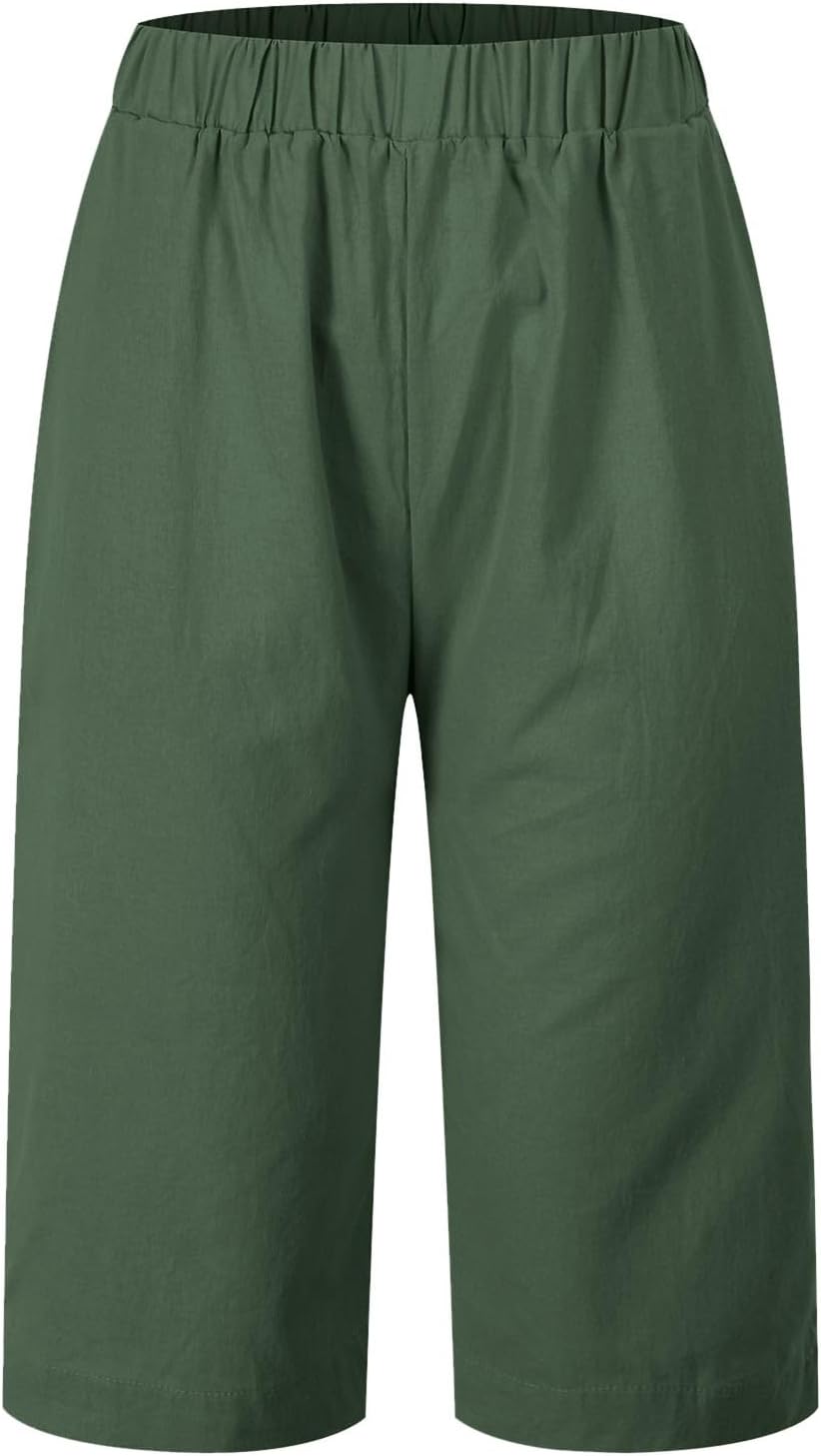 Sfascumop Womens Plus Size Lightweight Drawstring Pants