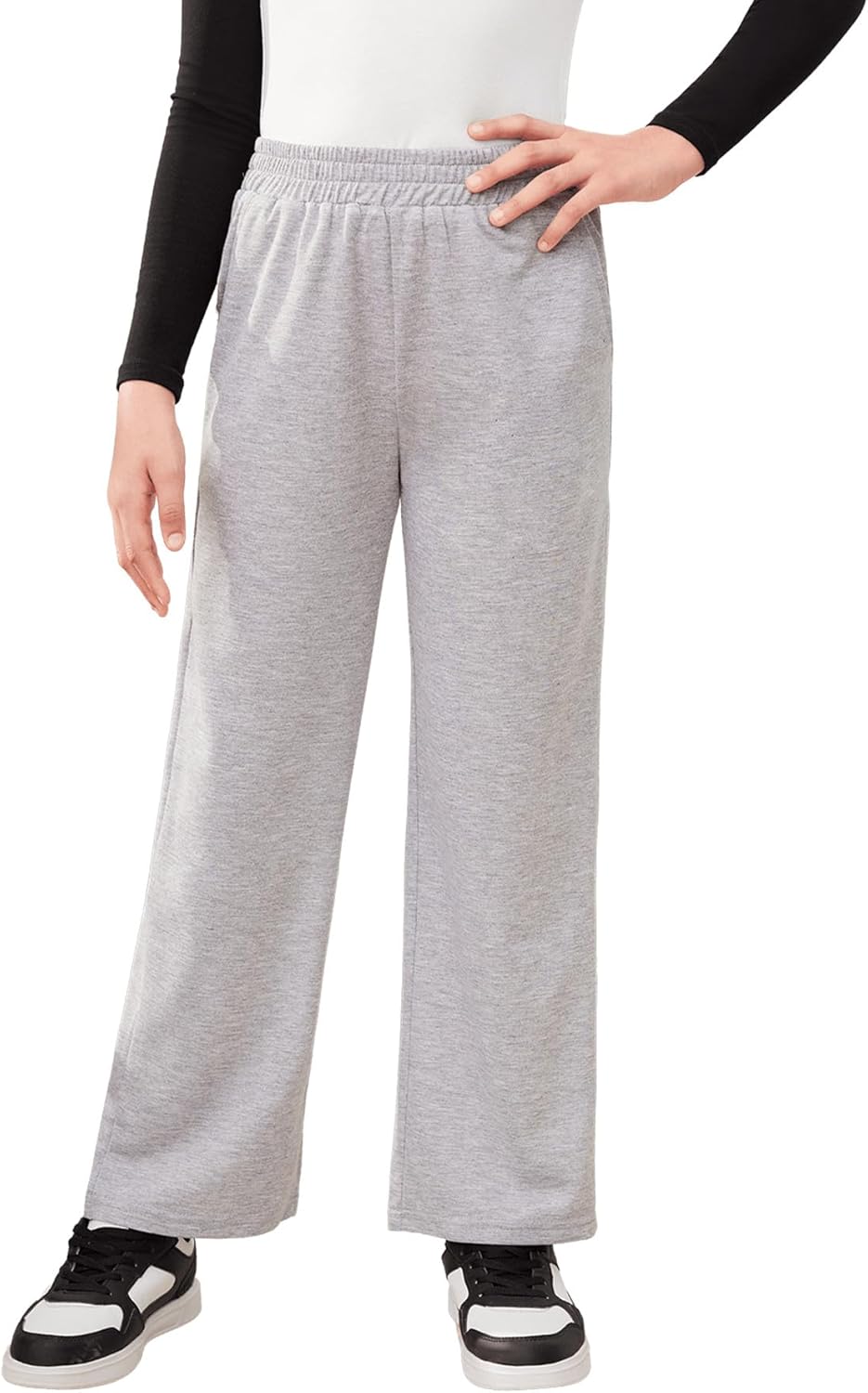SHENHE Girls Straight Leg Low Rise Loose Sweatpants Workout