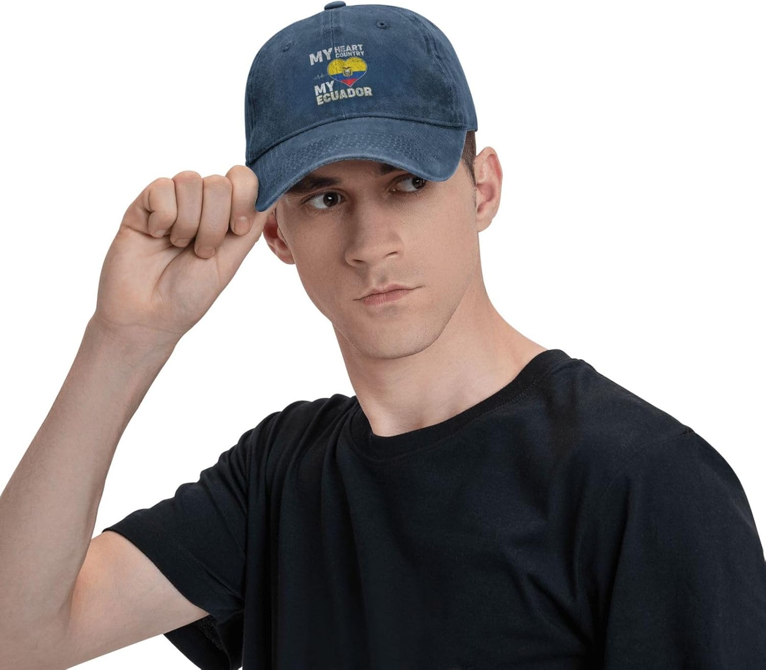 My Heart Country Ecuador Baseball Cap