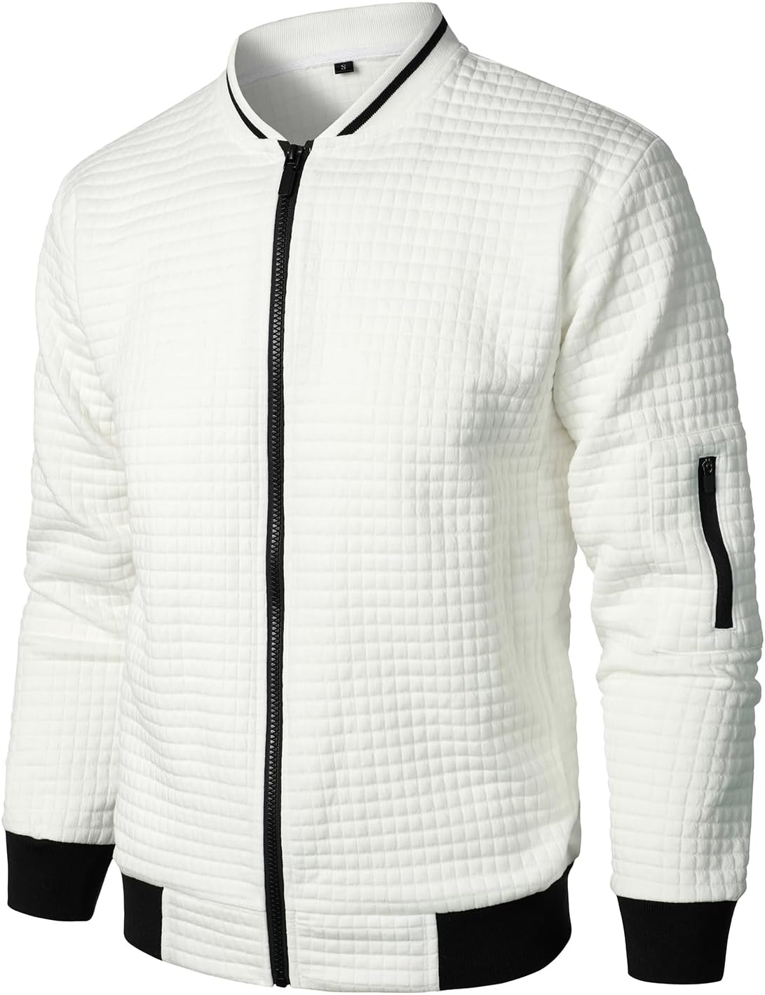 Hood Crew Mens Varsity Jacket - Lightweight Casual