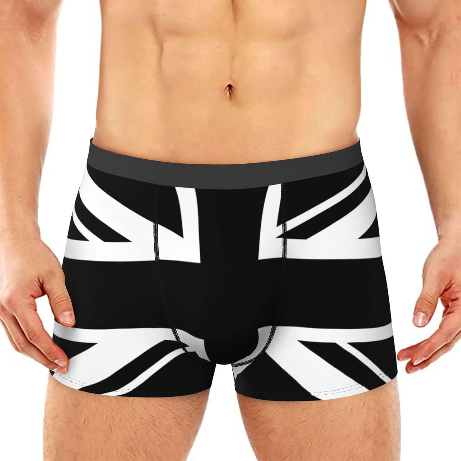 Football-Printed Boxer Briefs for Men