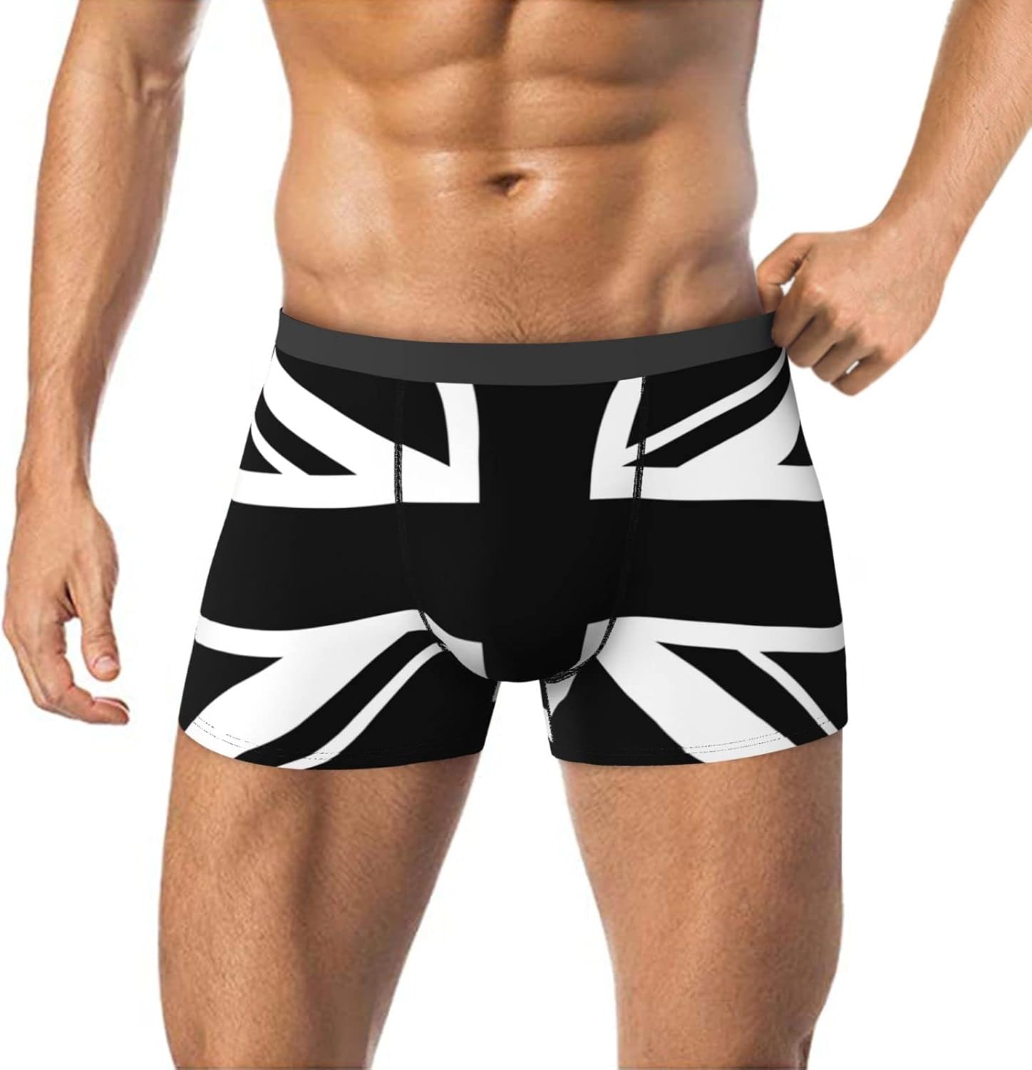 Football-Printed Boxer Briefs for Men