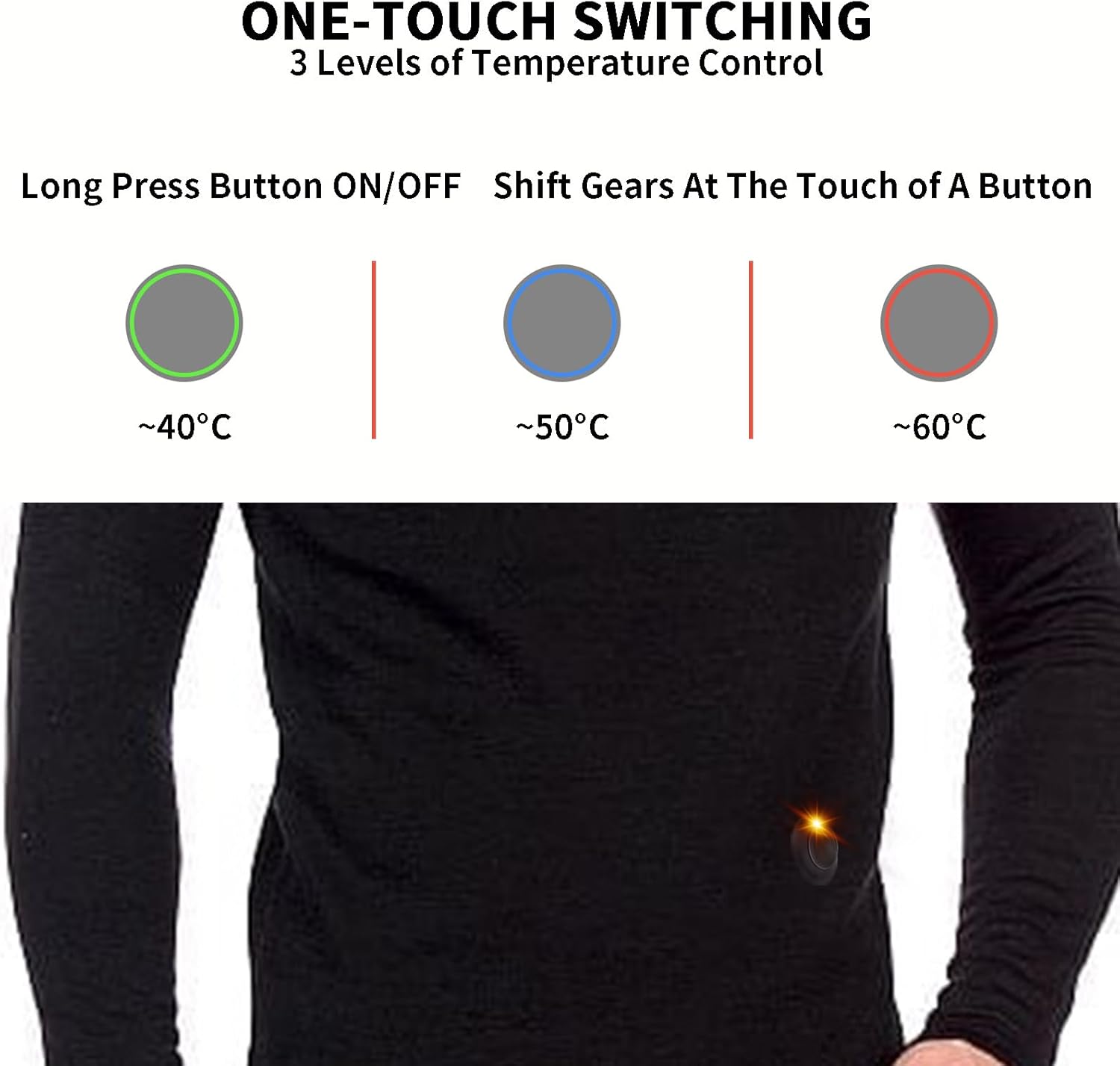 Foern Electric Heated Underwear Set - Stay Warm in Cold Weather