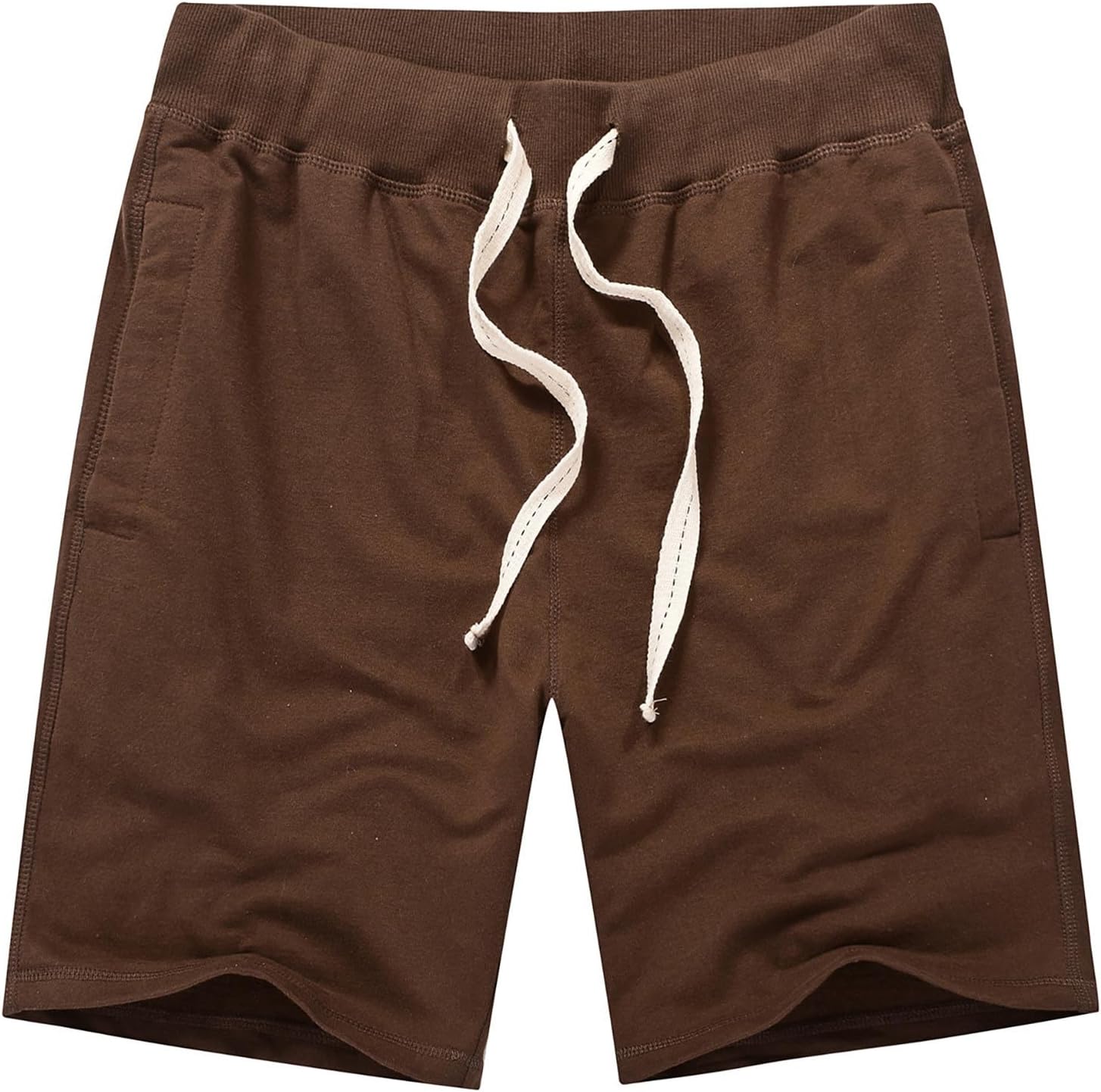 Elastic Waist Drawstring Lounging Athletic Shorts for Men