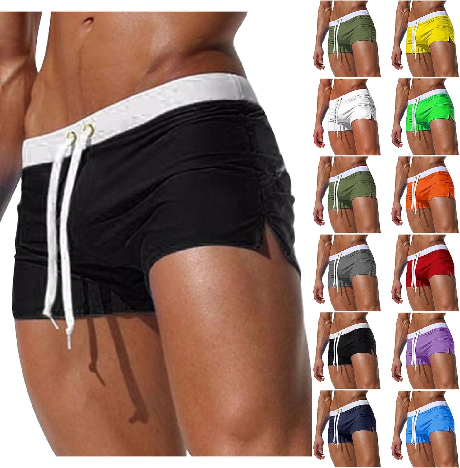 High-Performance Mens Swim Trunks