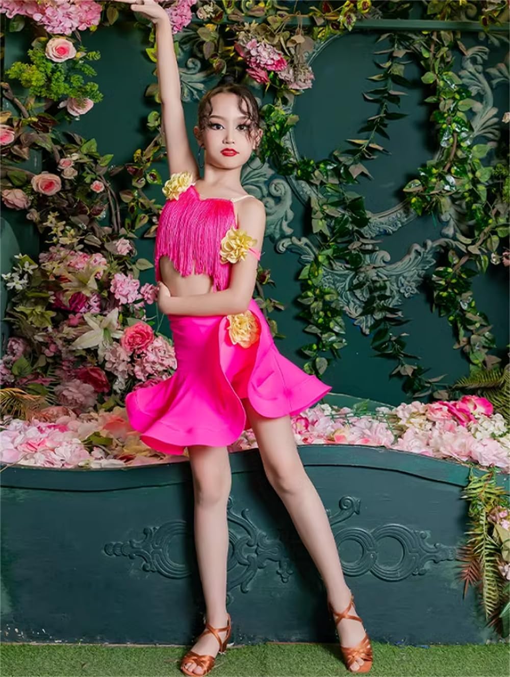 OTMYIGO Girls Tassel Dress
