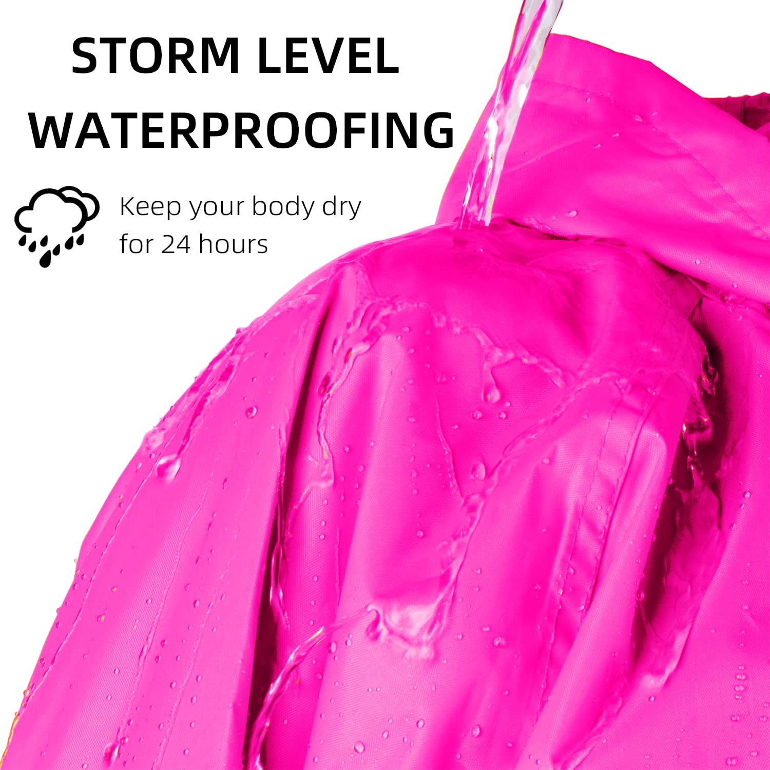 Coralrain Long Hooded Rain Jacket