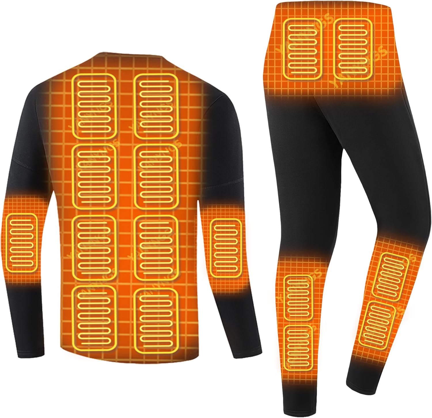 Warm Comfort 28 Heating Zones - Mens Electric Thermal Underwear Set