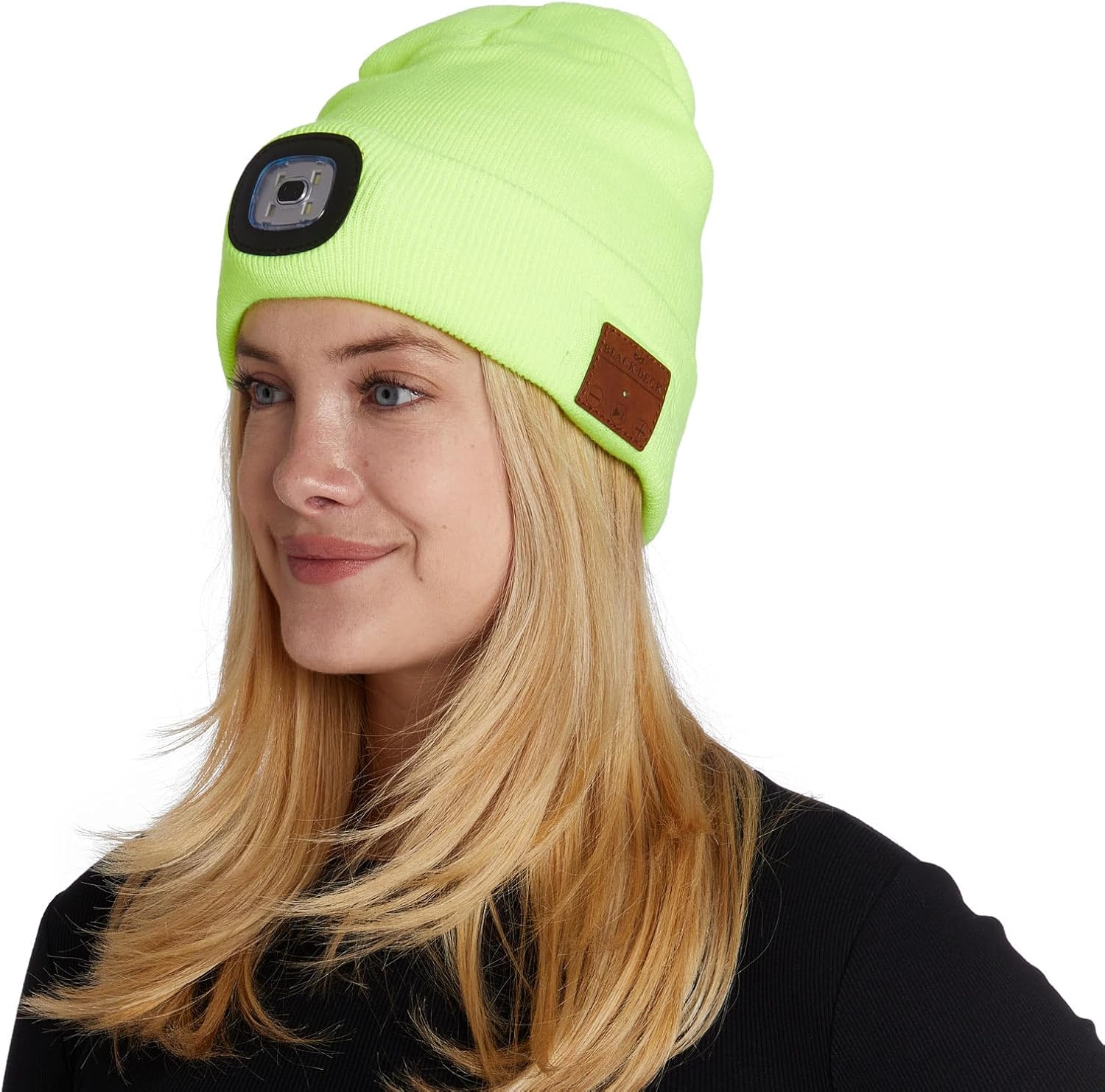 BLACK DECK Stereo Beanie Headphones with LED Bluetooth