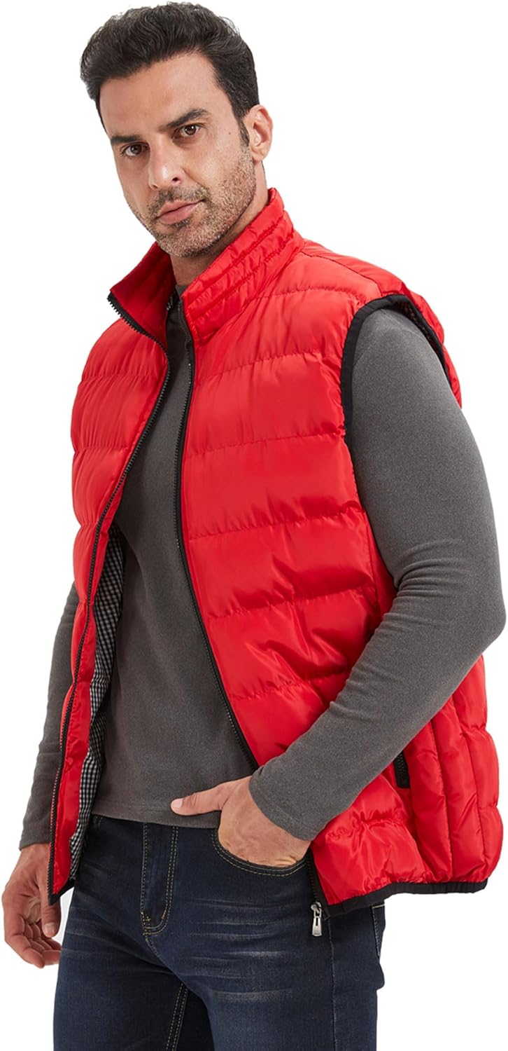 XinYangNi Mens Warm Cozy Puffer Vest