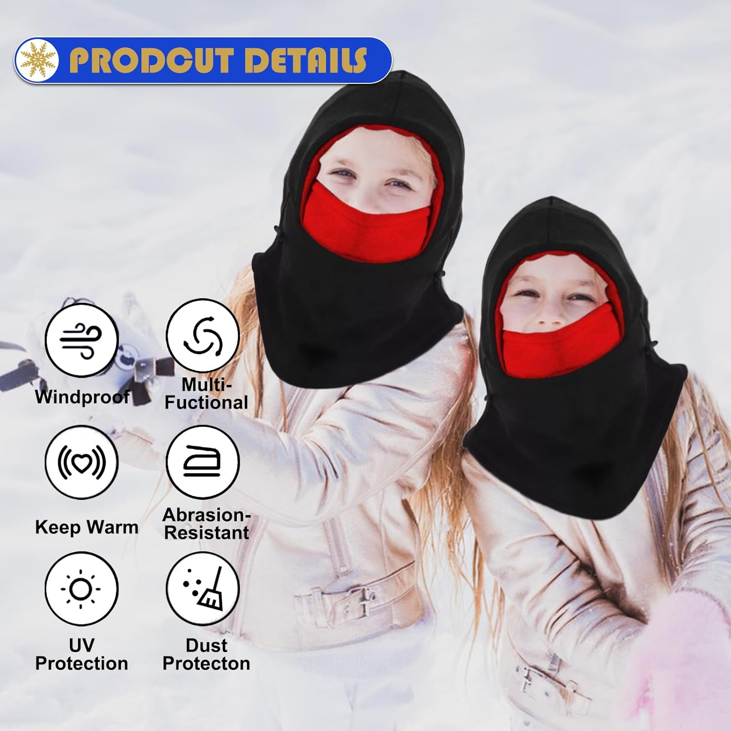 KANCOKIT Kids Winter Balaclava with Mask