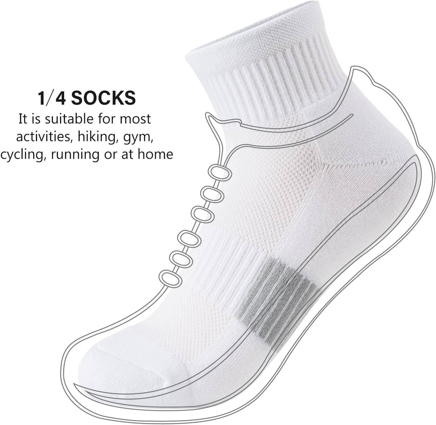 Gonii Womens Running Socks