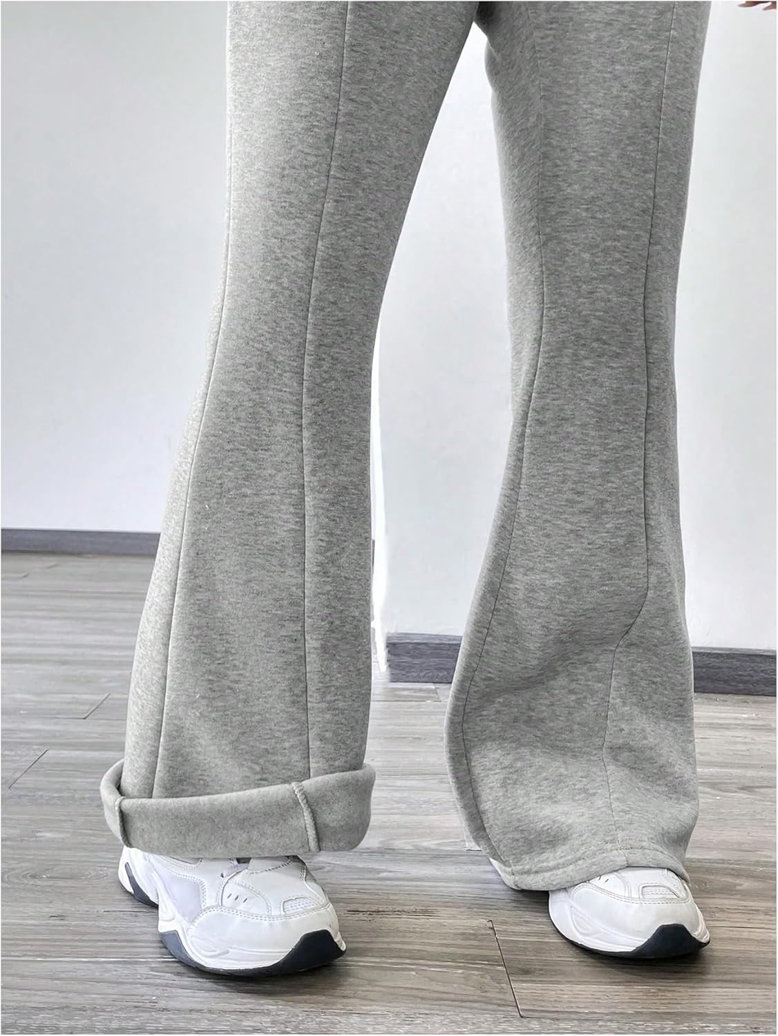 Thermal Drawstring Flare Pants for Girls