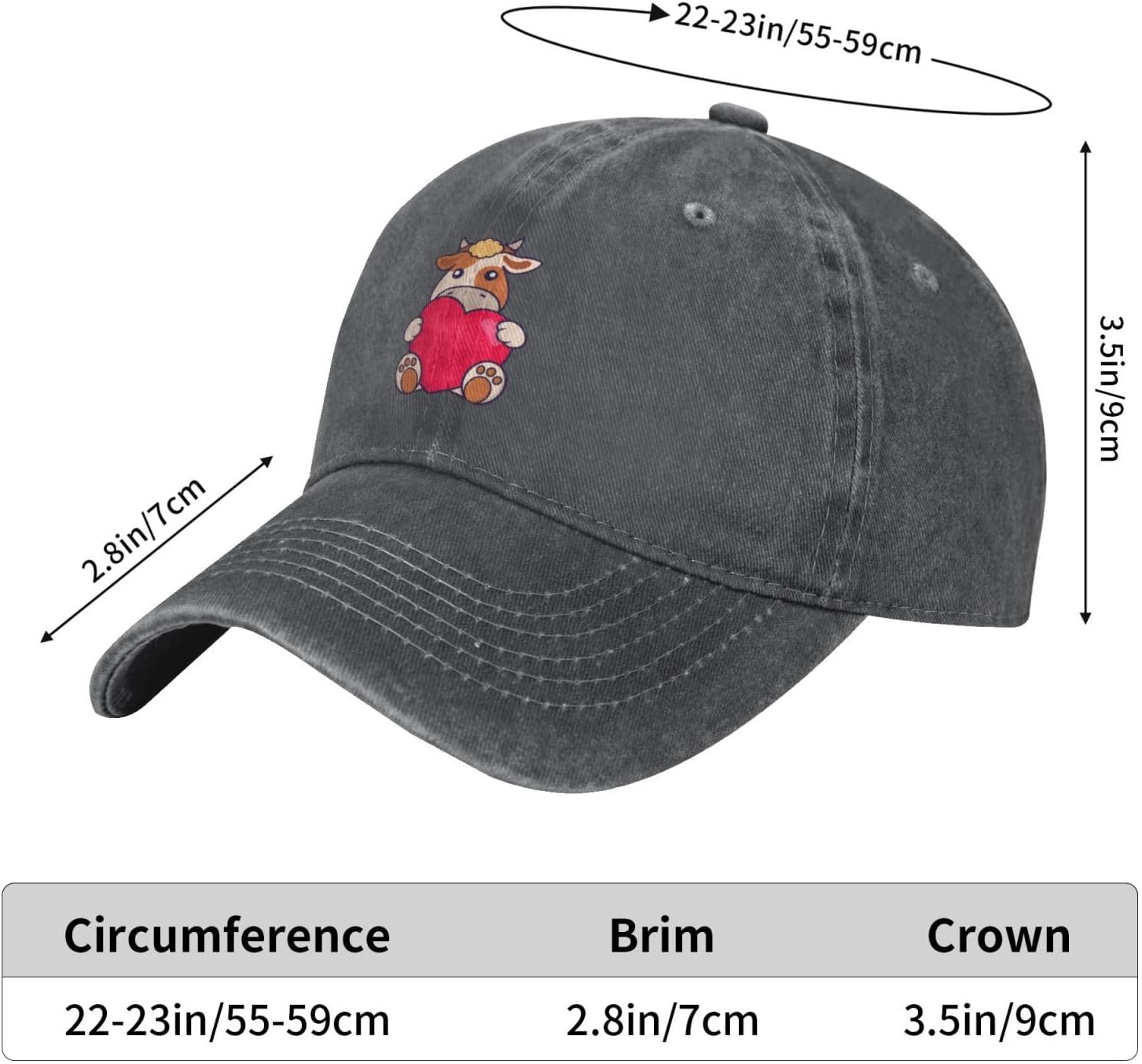 Durable Cow Baseball Cap