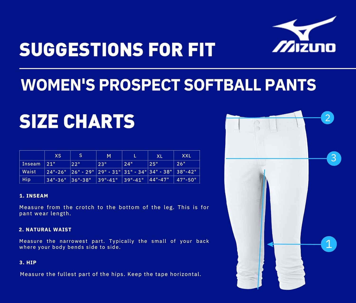 Mizuno Prospect Softball Pants for Women
