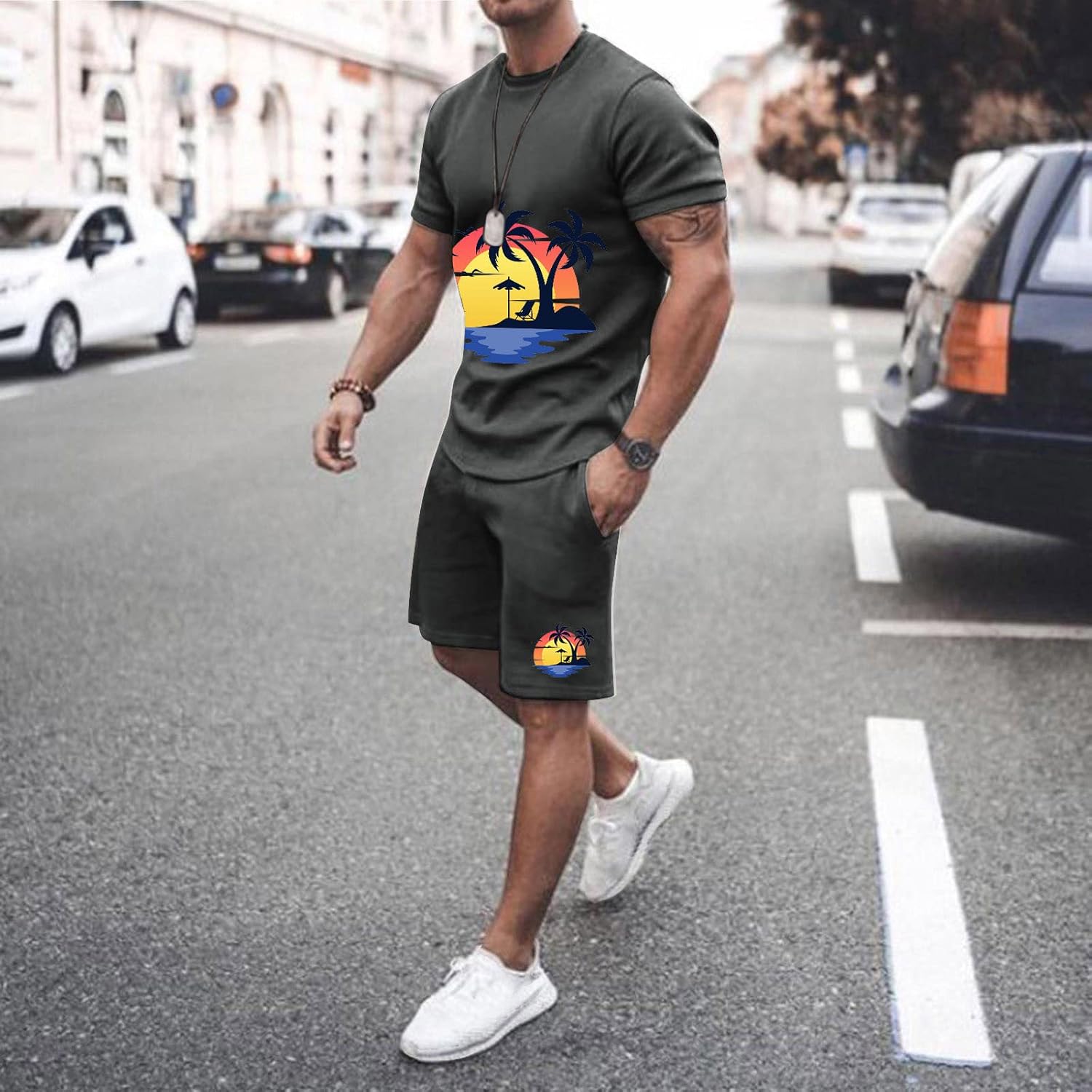 Summer Breathable Outfit Set for Men