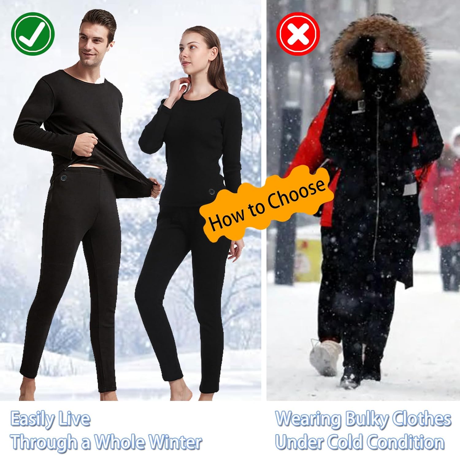 Experience Warmth with YANYNGS Electric Heating Underwear