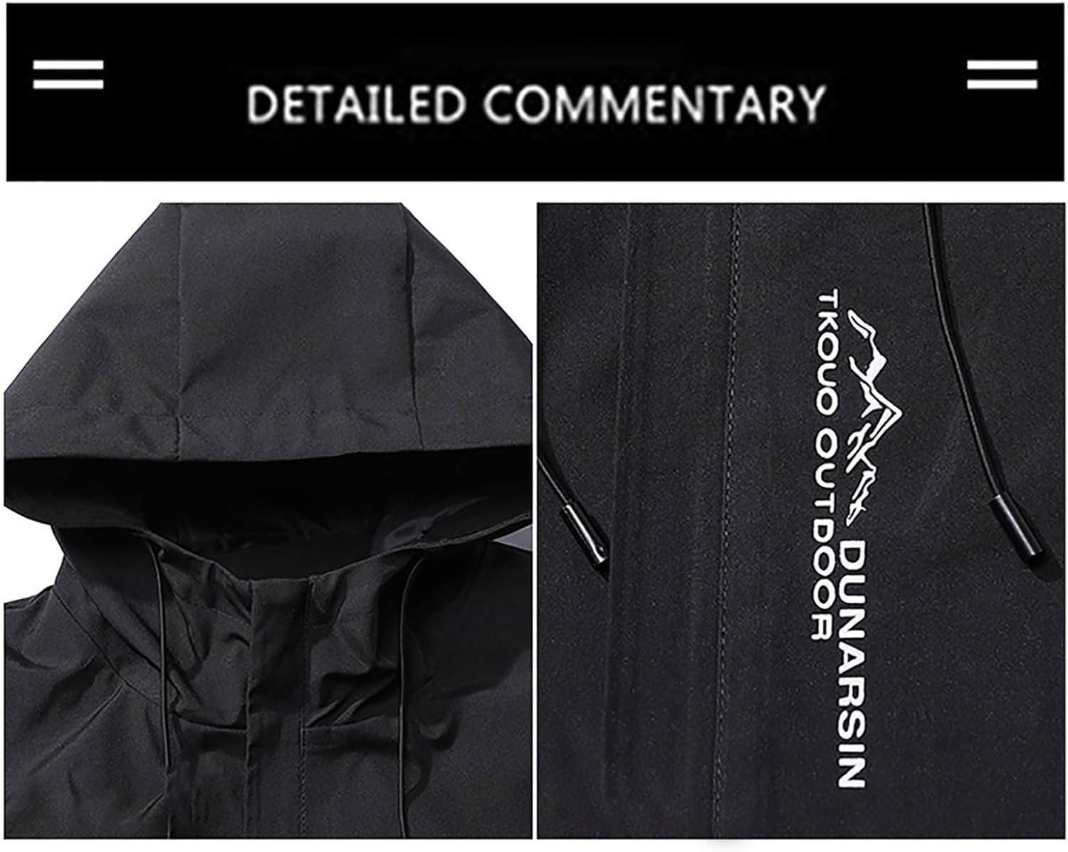 Lightweight Waterproof Rain Jacket for Men Hiking Travel Hooded Windproof Shell