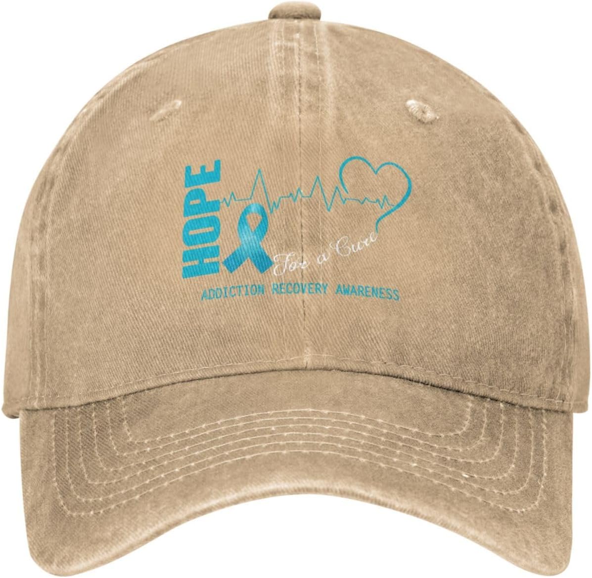 Hope for a Cure Addiction Recovery Awareness Baseball Cap